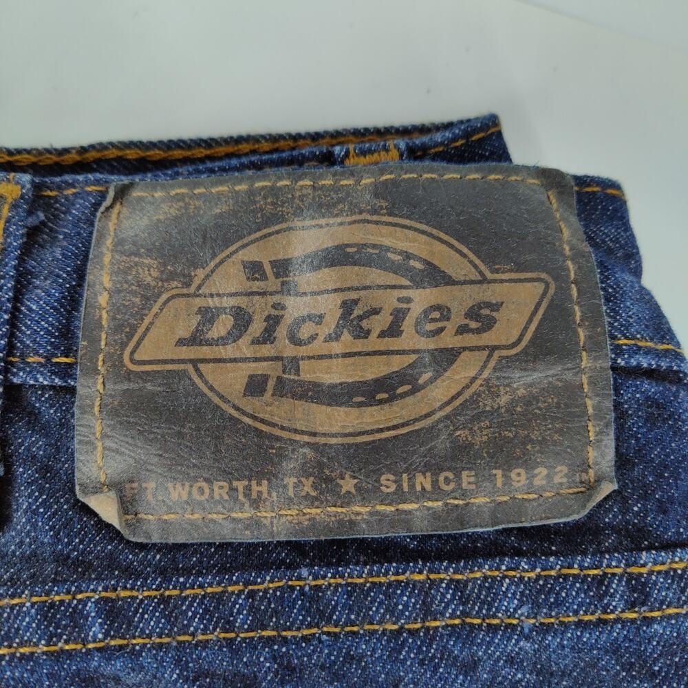 Dickies Flannel Lined Relaxed Fit Straight Leg Jeans 5-Pocket Dark Wash Blue NWT - Picture 5 of 11